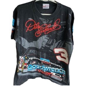 Vintage 1993 Dale Earnhardt Sr Goodwrench Racing All Over Print Nascar Tee Shirt